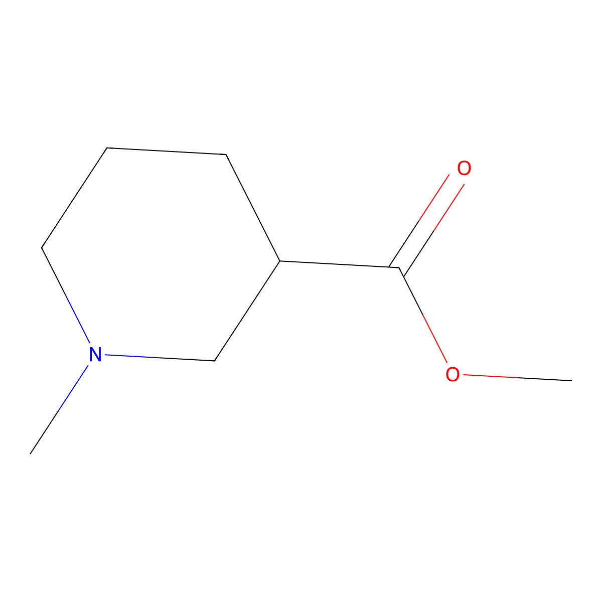 Methyl (3R)-1-methylpiperidine-3-carboxylate molecular structure, CAS 1842529-94-5