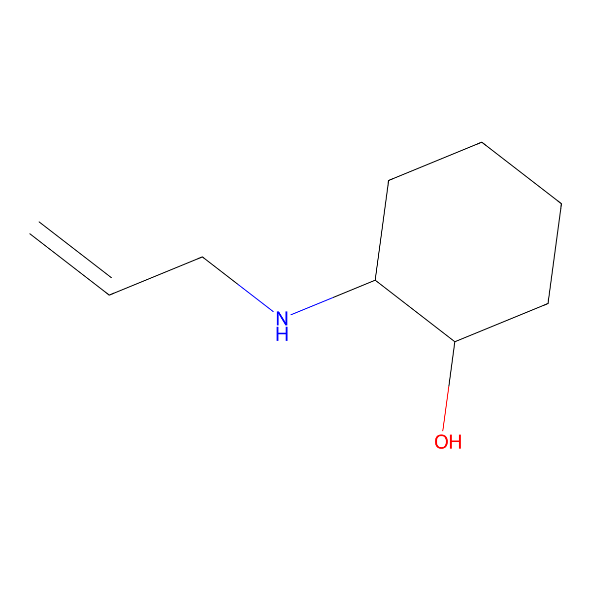 (1S,2S)-2-[(prop-2-en-1-yl)amino]cyclohexan-1-ol molecular structure, CAS 1842612-68-3