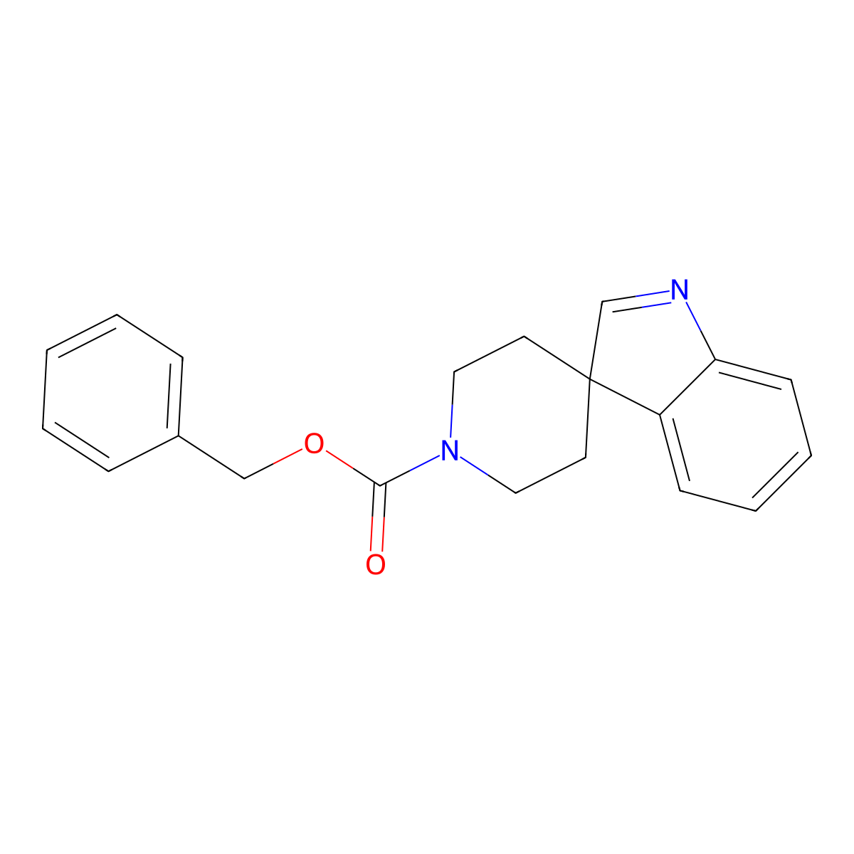 Benzyl Spiro[indole-3,4'-piperidine]-1'-carboxylate molecular structure, CAS 184289-85-8