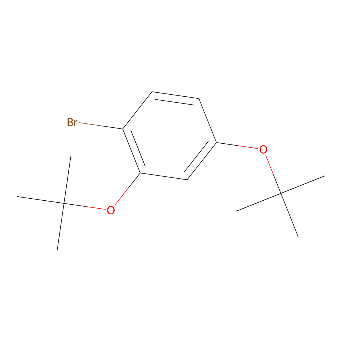 1-Bromo-2,4-di-tert-butoxybenzene molecular structure, CAS 184291-70-1