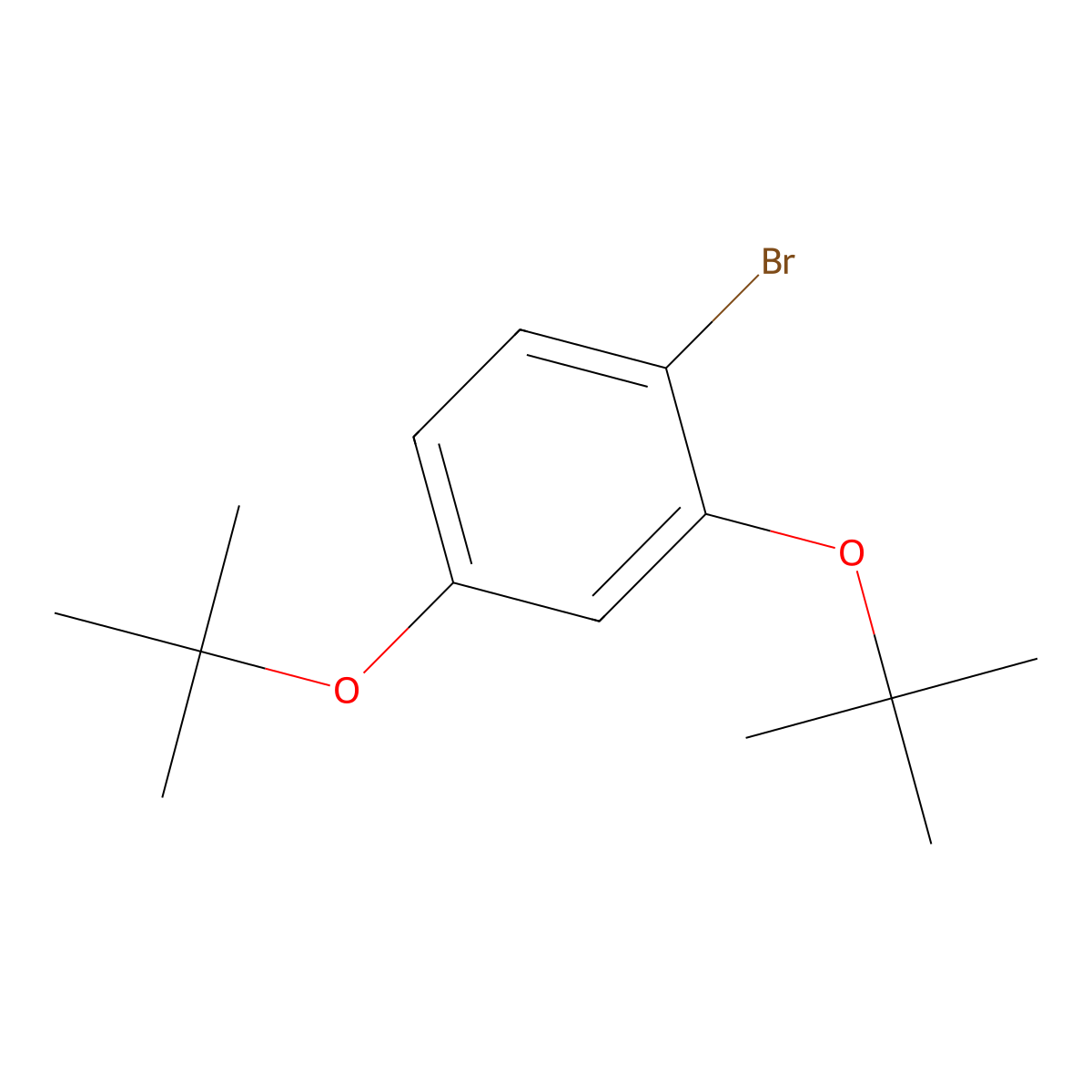 1-Bromo-2,4-di-tert-butoxybenzene molecular structure, CAS 184291-70-1