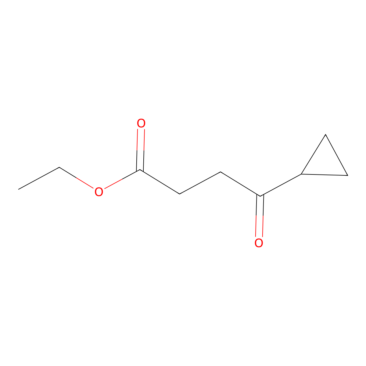 Ethyl 4-cyclopropyl-4-oxobutanoate molecular structure, CAS 184297-33-4