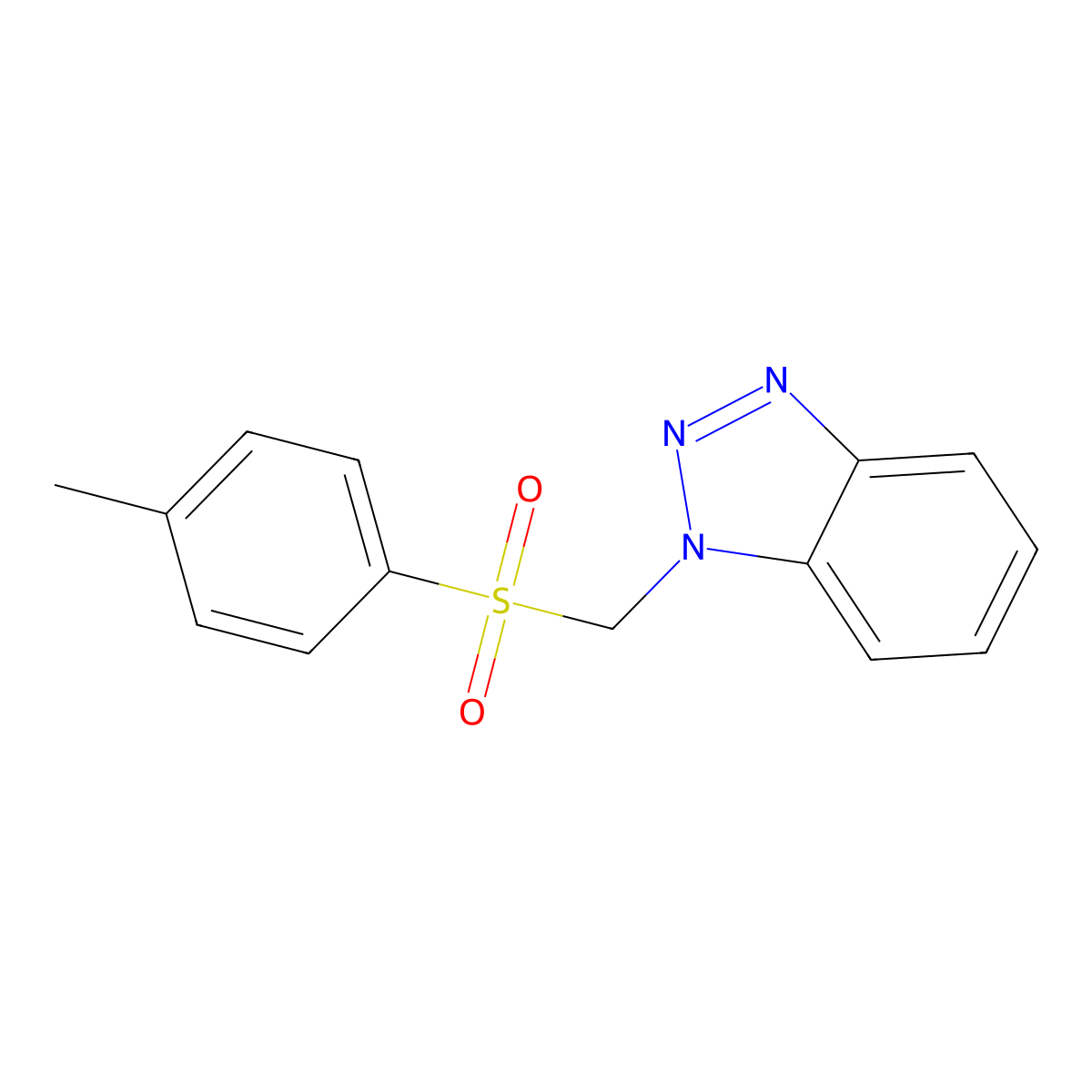 1-[(4-Methylbenzenesulfonyl)methyl]-1H-1,2,3-benzotriazole molecular structure, CAS 184297-69-6