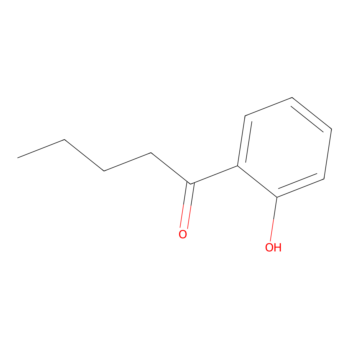 1-(2-Hydroxyphenyl)pentan-1-one molecular structure, CAS 18430-91-6
