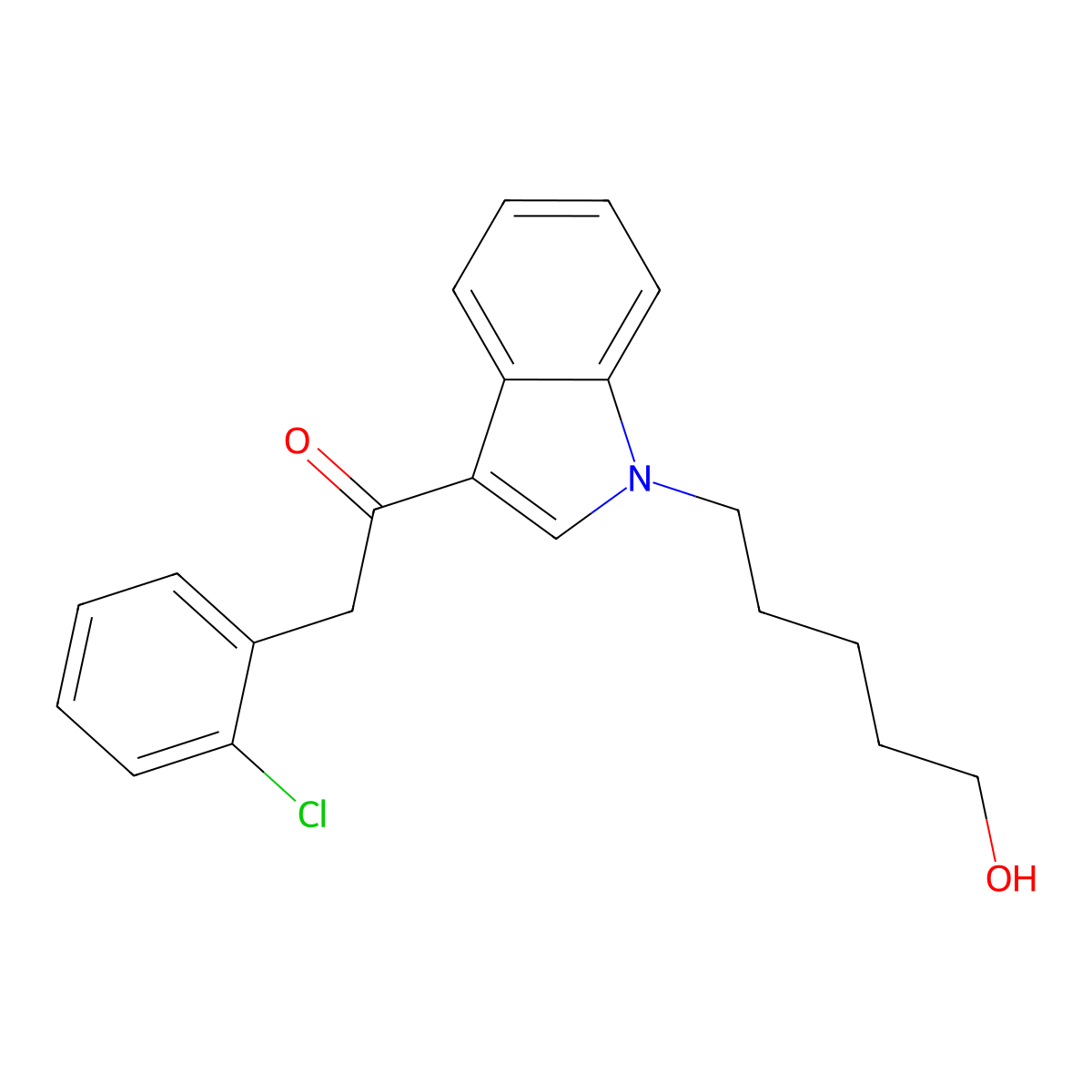 JWH 203 N-(5-hydroxypentyl) metabolite molecular structure, CAS 1843184-37-1