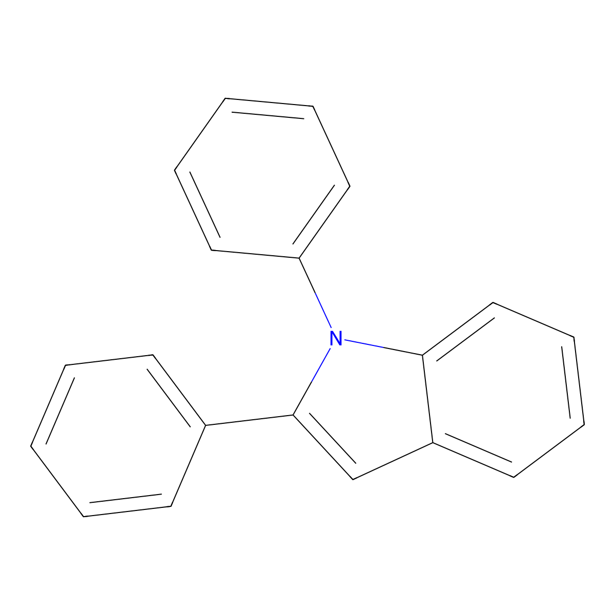 1,2-Diphenyl-1H-indole molecular structure, CAS 18434-12-3