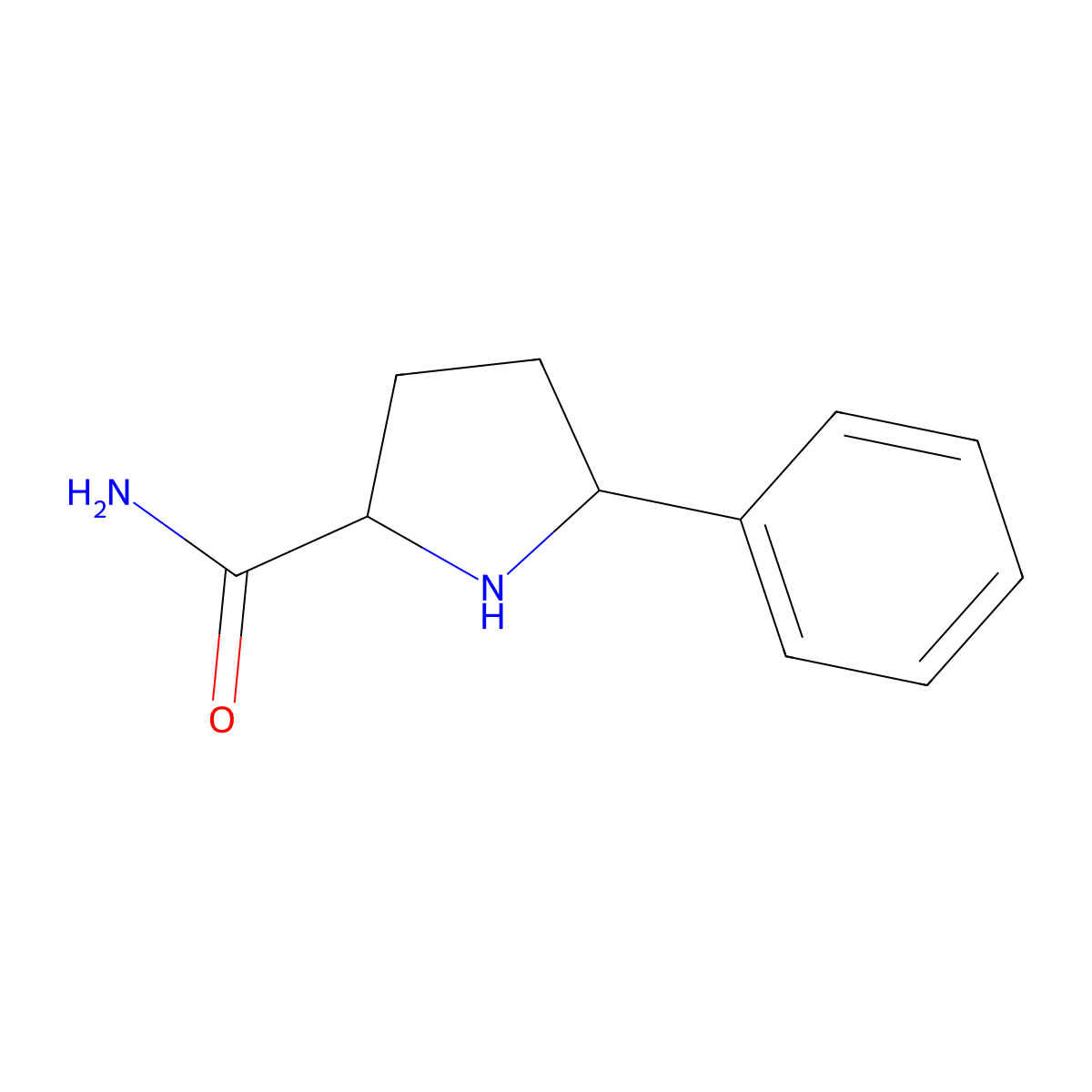 (2R,5R)-5-Phenylpyrrolidine-2-carboxamide molecular structure, CAS 1843449-58-0