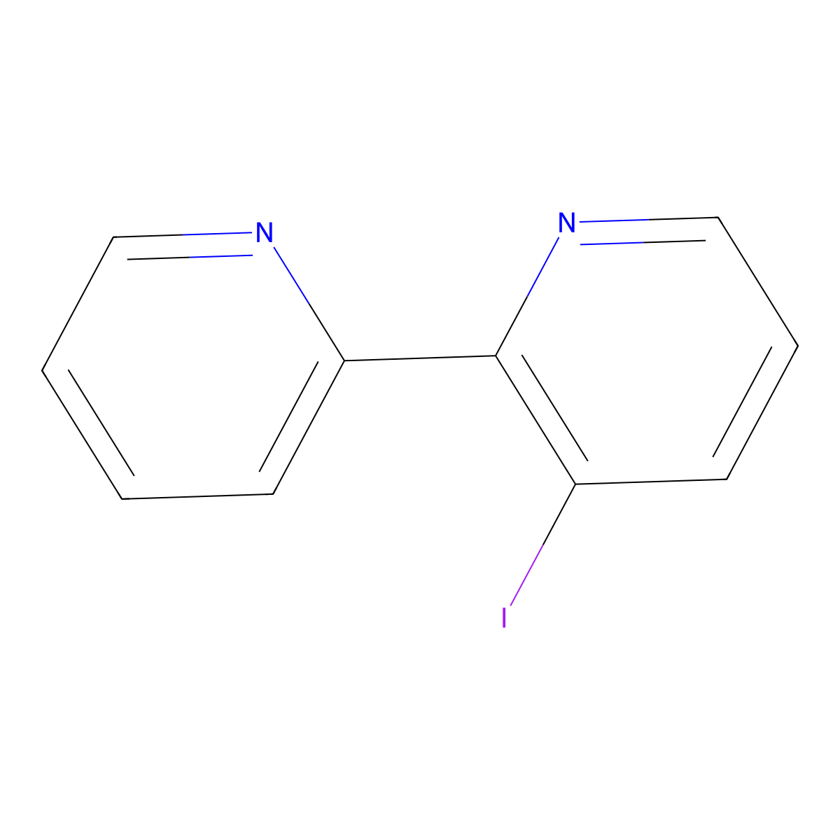 3-Iodo-2,2'-bipyridine molecular structure, CAS 184345-32-2
