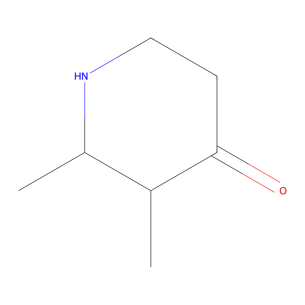 2,3-Dimethylpiperidin-4-one molecular structure, CAS 18436-82-3