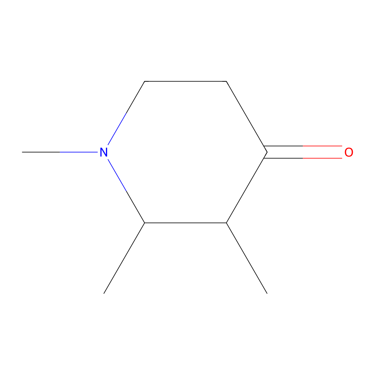 1,2,3-Trimethylpiperidin-4-one molecular structure, CAS 18436-85-6
