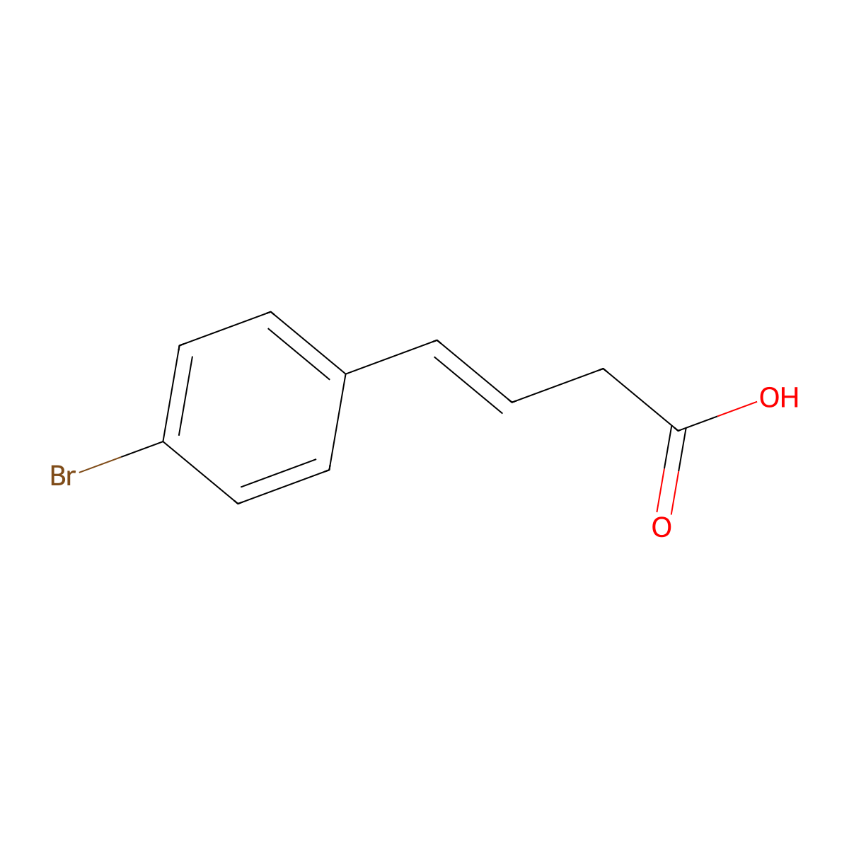 4-(4-Bromophenyl)but-3-enoic acid molecular structure, CAS 184360-96-1