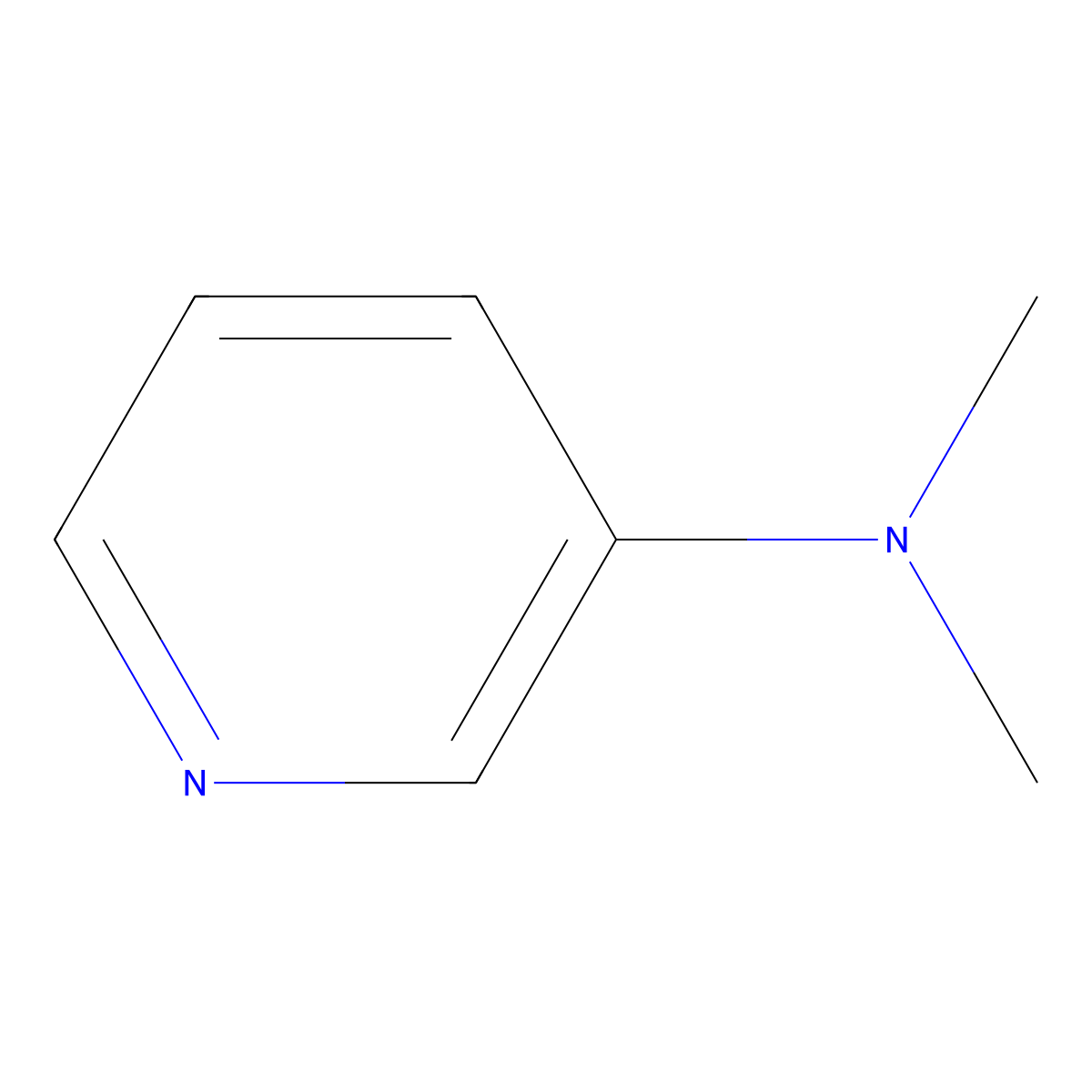 3-Pyridinamine, N,N-dimethyl- molecular structure, CAS 18437-57-5