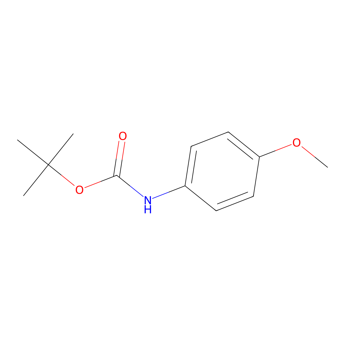 tert-Butyl-4-methoxycarbanilate molecular structure, CAS 18437-68-8