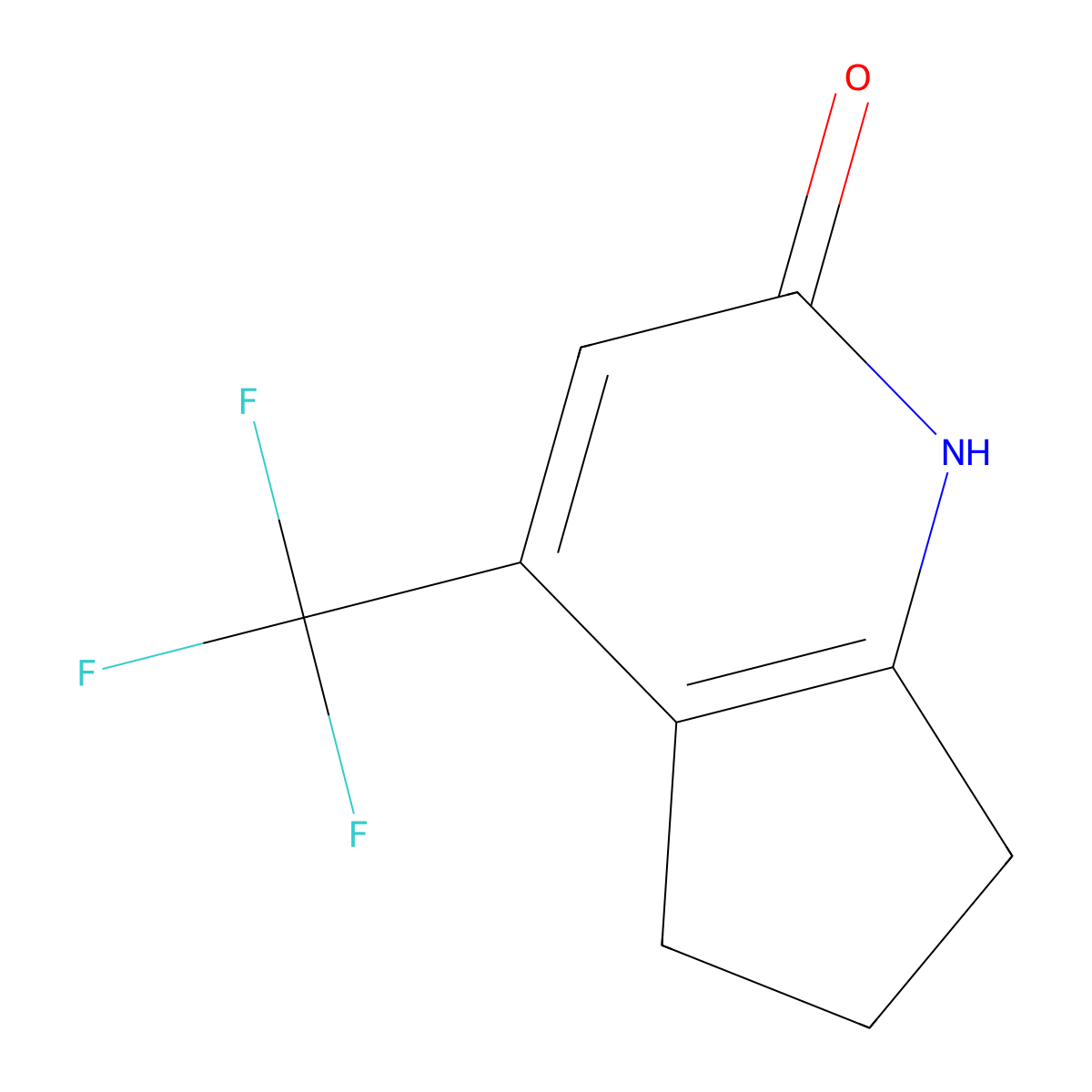 4-(trifluoromethyl)-1H,2H,5H,6H,7H-cyclopenta(b)pyridin-2-one molecular structure, CAS 184375-75-5