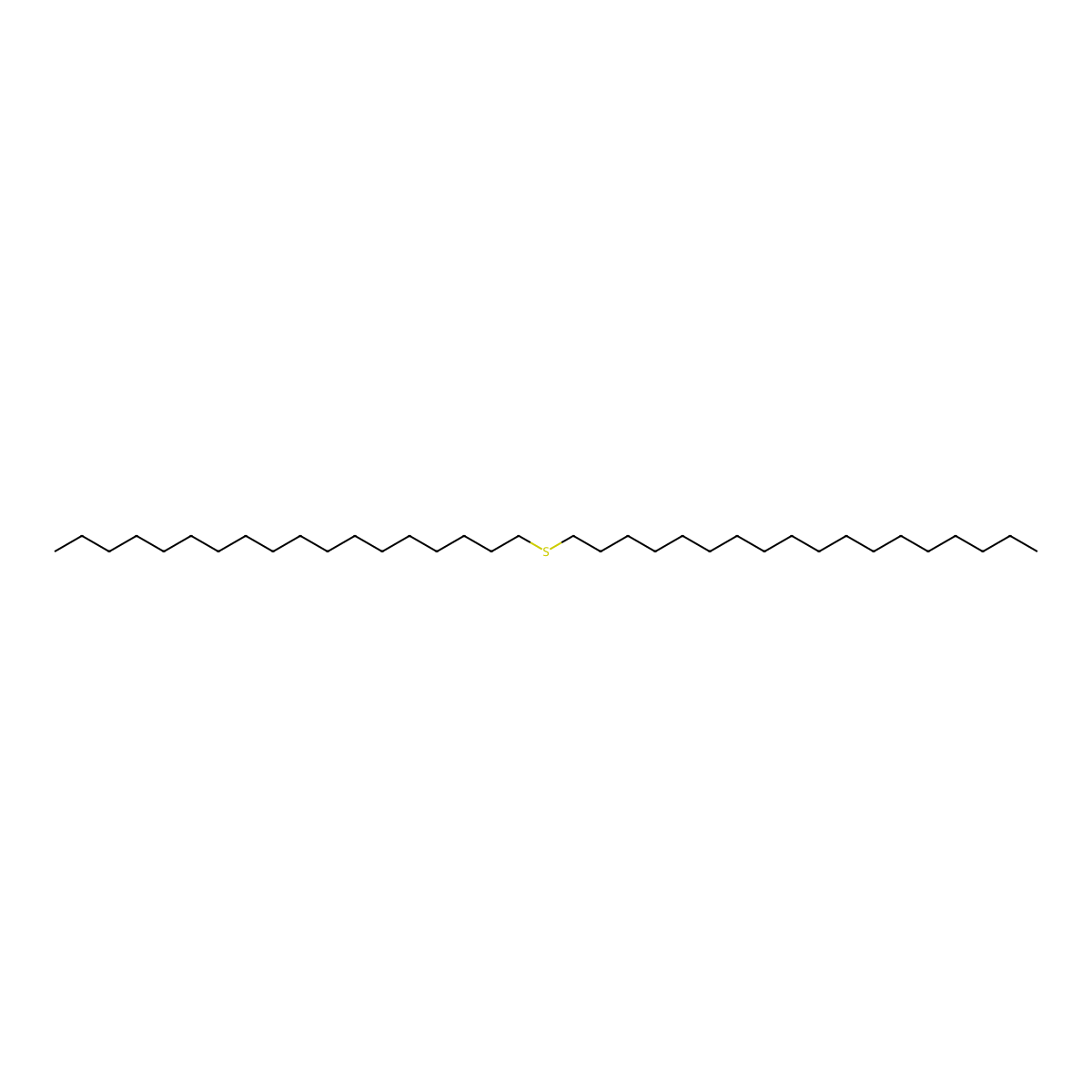 Octadecyl sulfide molecular structure, CAS 1844-09-3