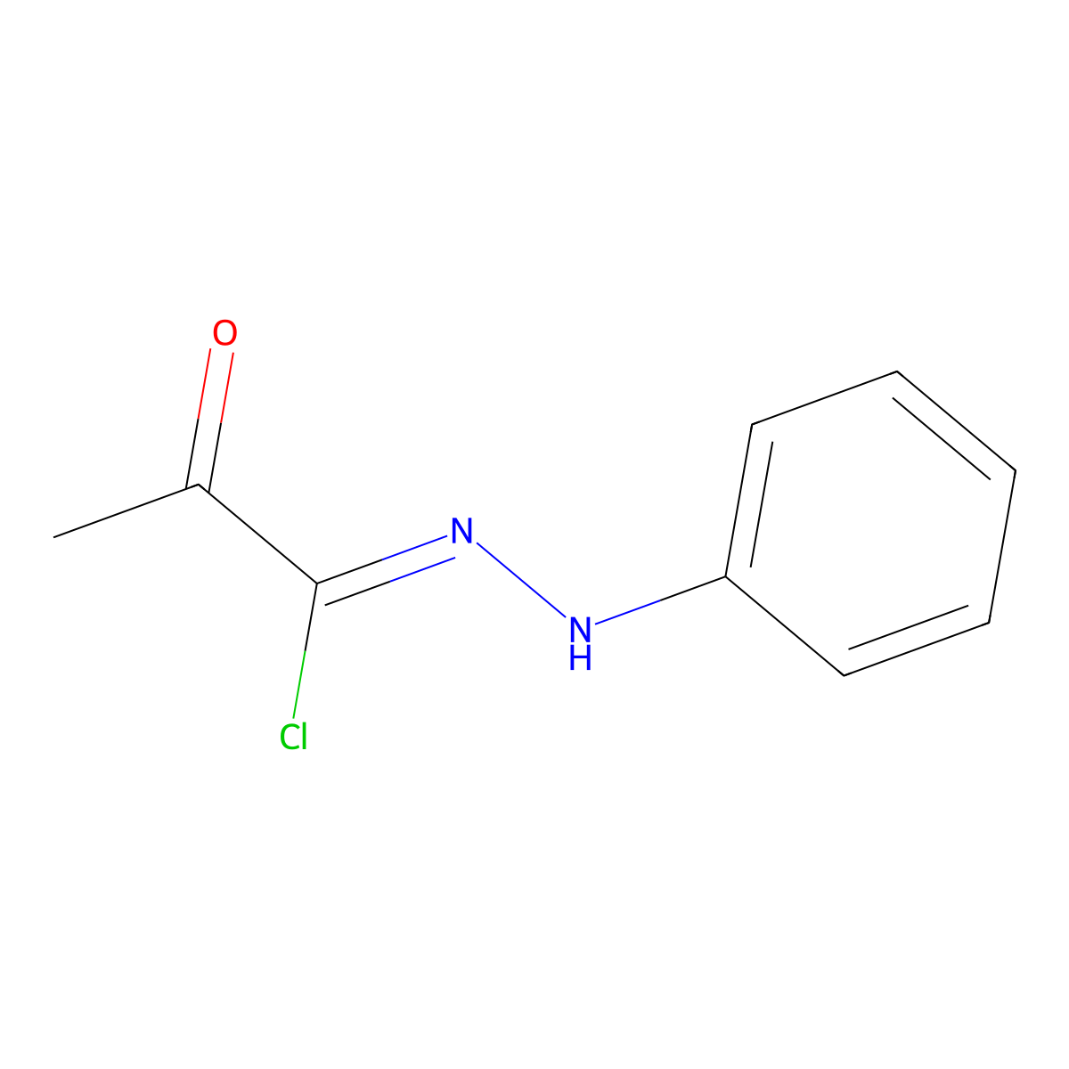 2-oxo-N-phenylpropanehydrazonoyl chloride molecular structure, CAS 18440-58-9