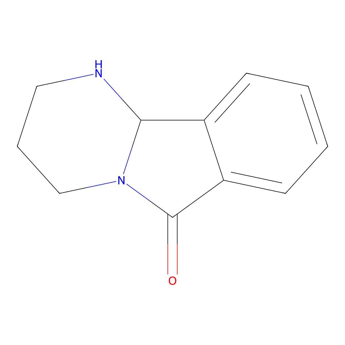 1,3,4,10b-Tetrahydropyrimido[2,1-a]isoindol-6(2H)-one molecular structure, CAS 18440-63-6