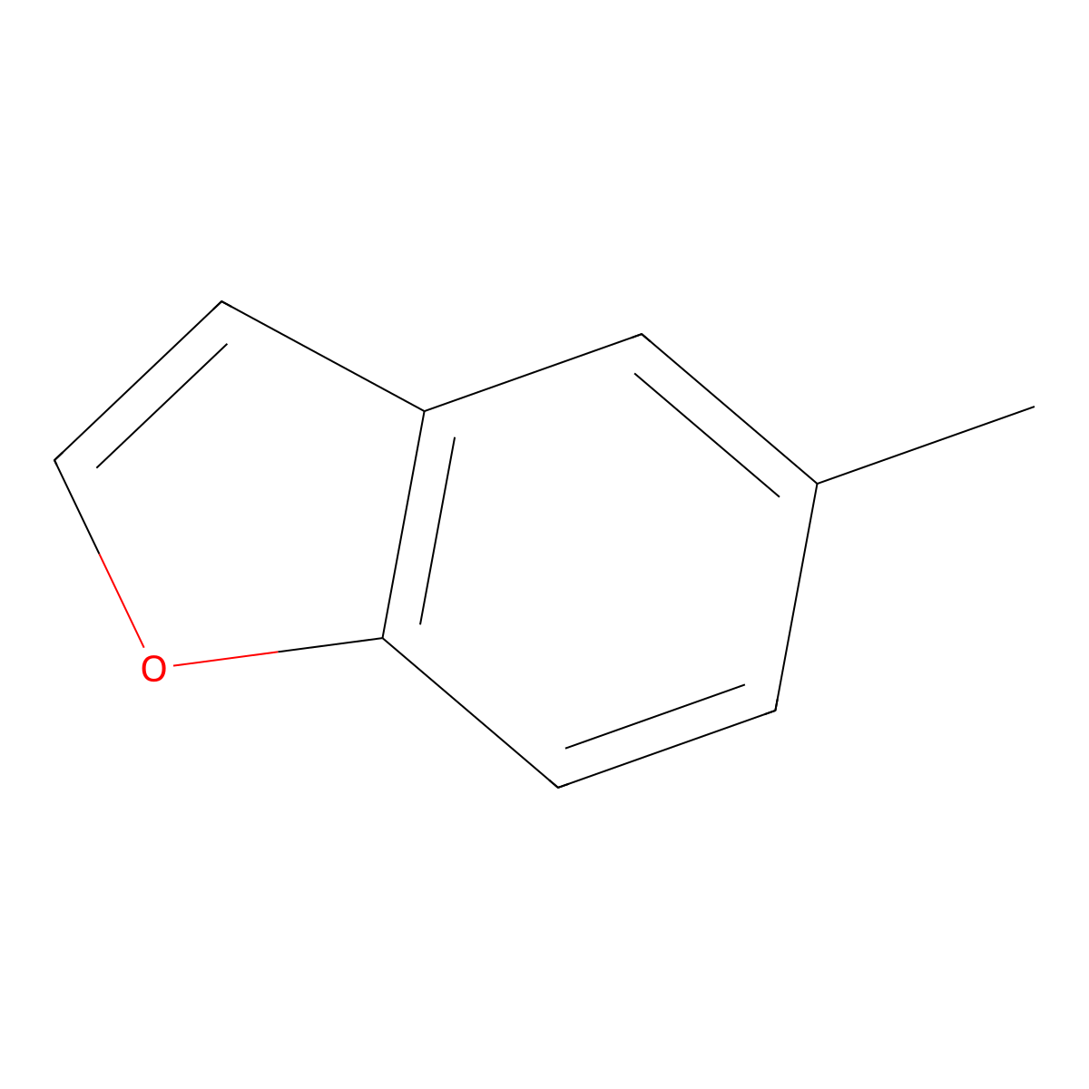 5-Methylbenzofuran molecular structure, CAS 18441-43-5