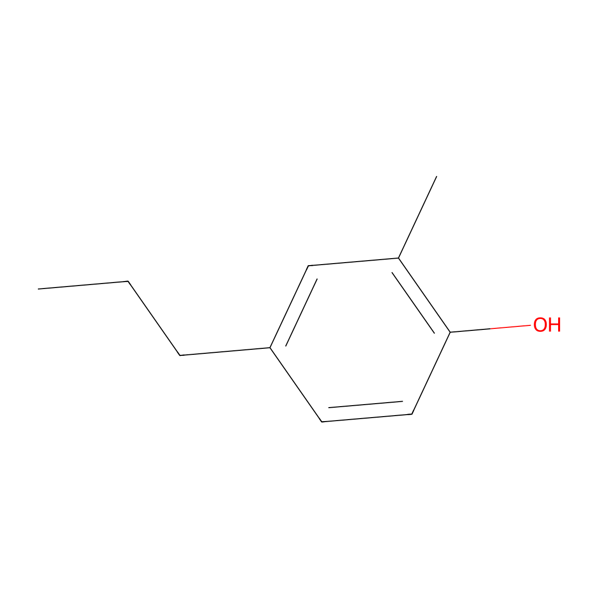 2-Methyl-4-propylphenol molecular structure, CAS 18441-56-0