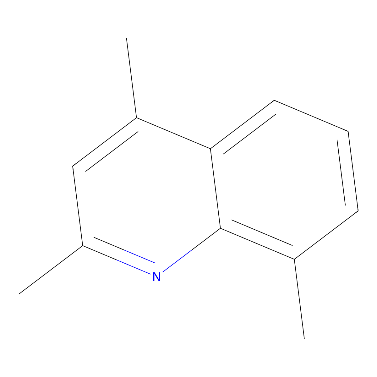2,4,8-Trimethylquinoline molecular structure, CAS 18441-61-7