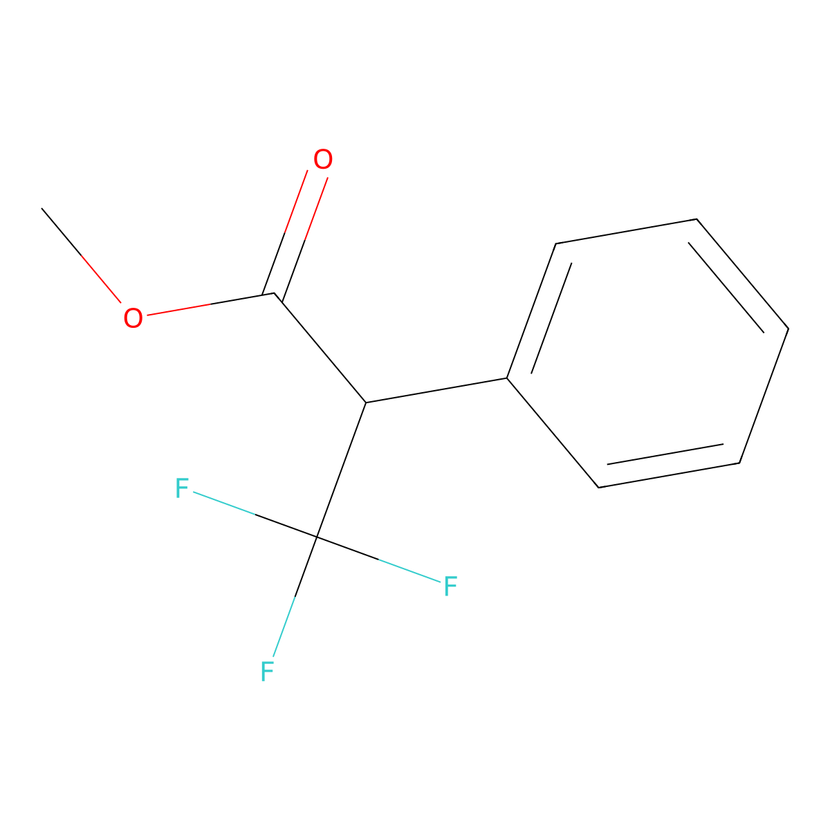 Methyl 3,3,3-Trifluoro-2-phenylpropionate molecular structure, CAS 184414-29-7