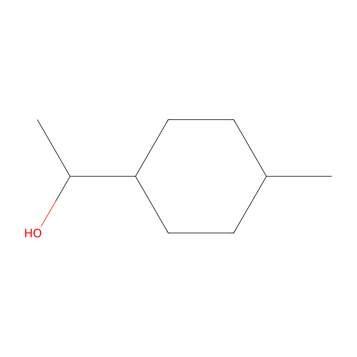 1-(4-Methylcyclohexyl)ethanol molecular structure, CAS 18446-94-1