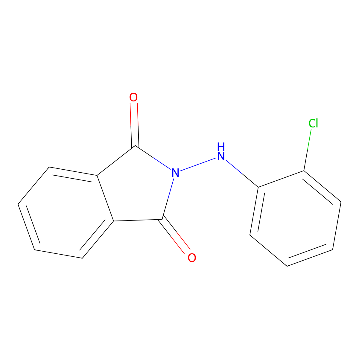 2-(2-chloroanilino)-1H-isoindole-1,3(2H)-dione molecular structure, CAS 184474-83-7