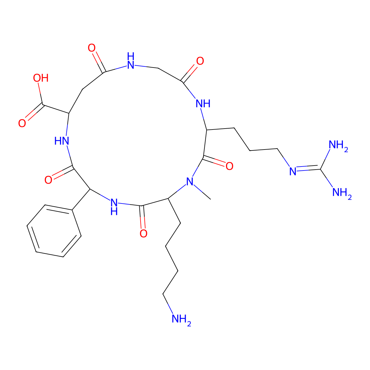 c(phg-isoDGR-(NMe)k) molecular structure, CAS 1844830-65-4