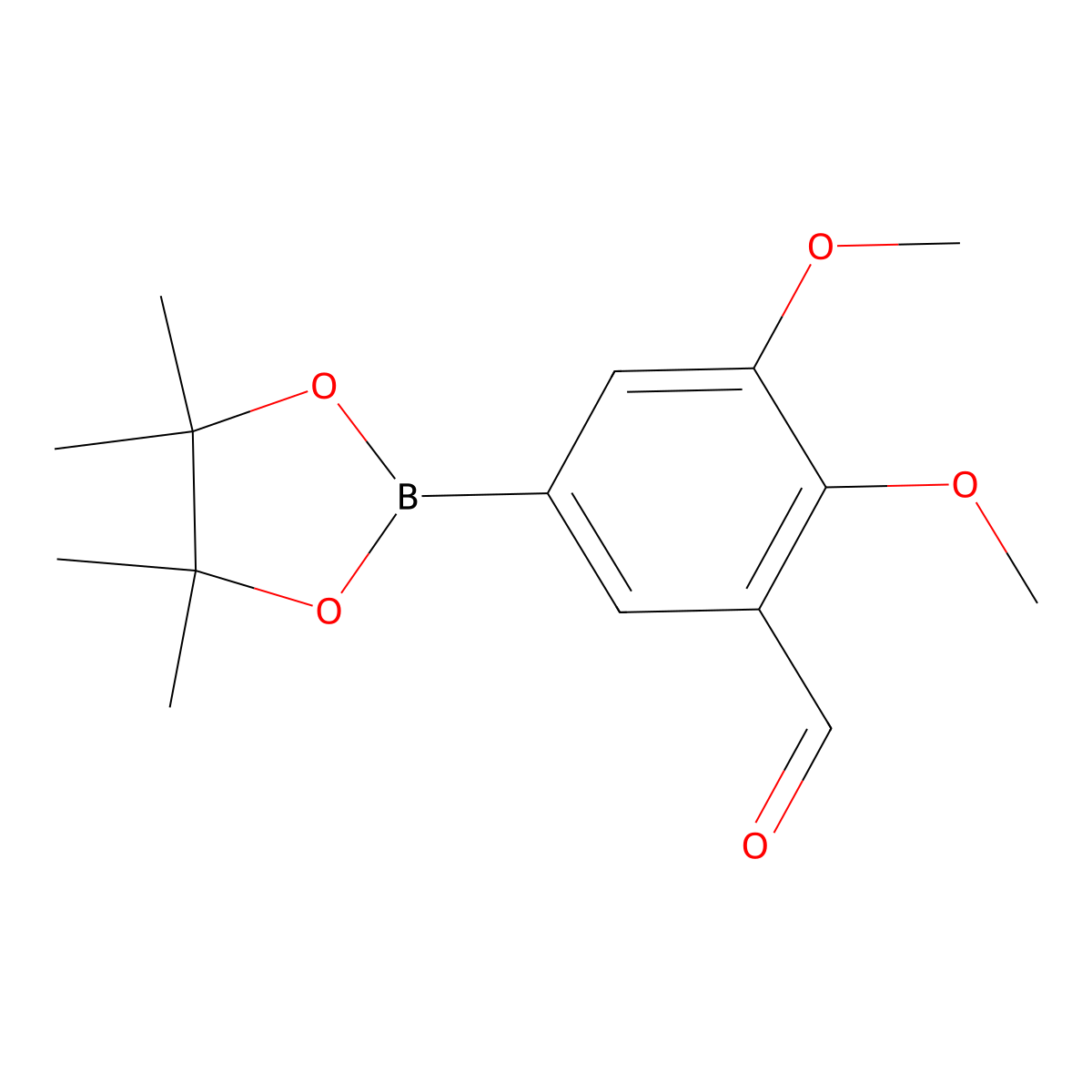2,3-Dimethoxy-5-(4,4,5,5-tetramethyl-1,3,2-dioxaborolan-2-yl)benzaldehyde molecular structure, CAS 1844839-32-2
