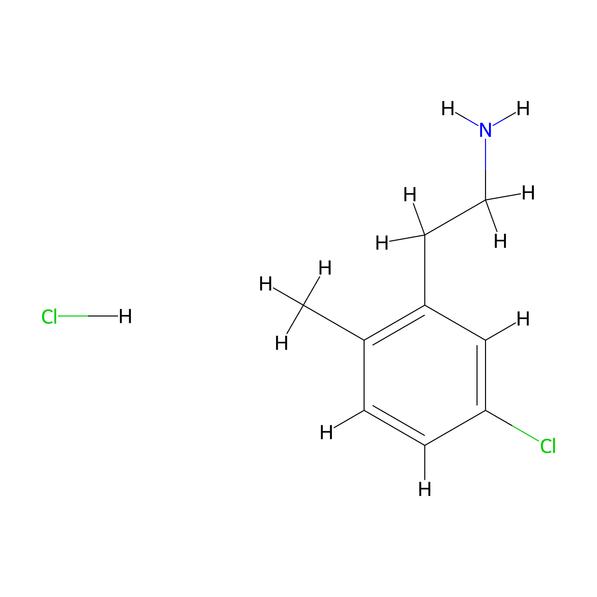 2-(5-Chloro-2-methylphenyl)ethan-1-amine hydrochloride molecular structure, CAS 1844851-17-7
