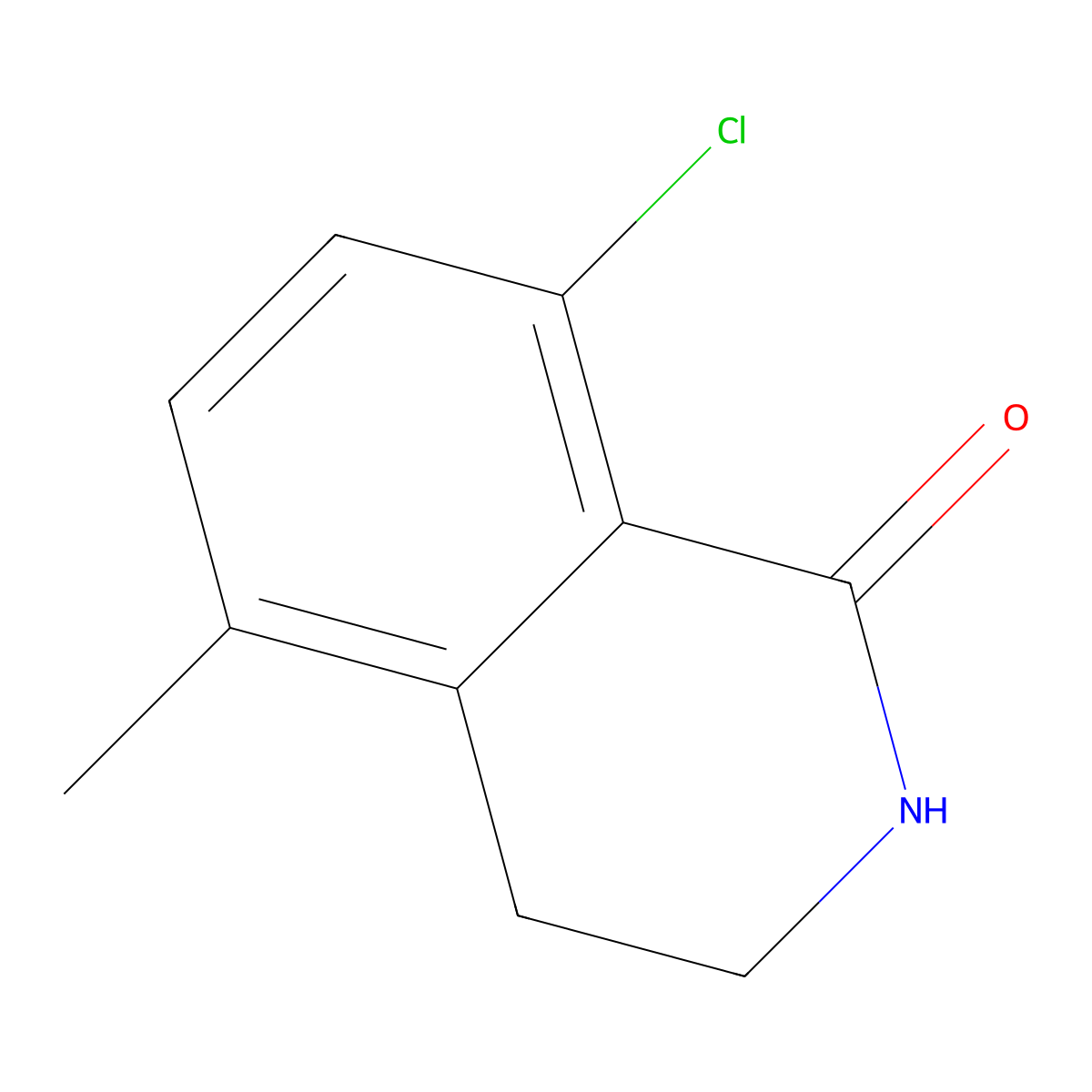 8-chloro-5-methyl-3,4-dihydroisoquinolin-1(2H)-one molecular structure, CAS 1844851-19-9
