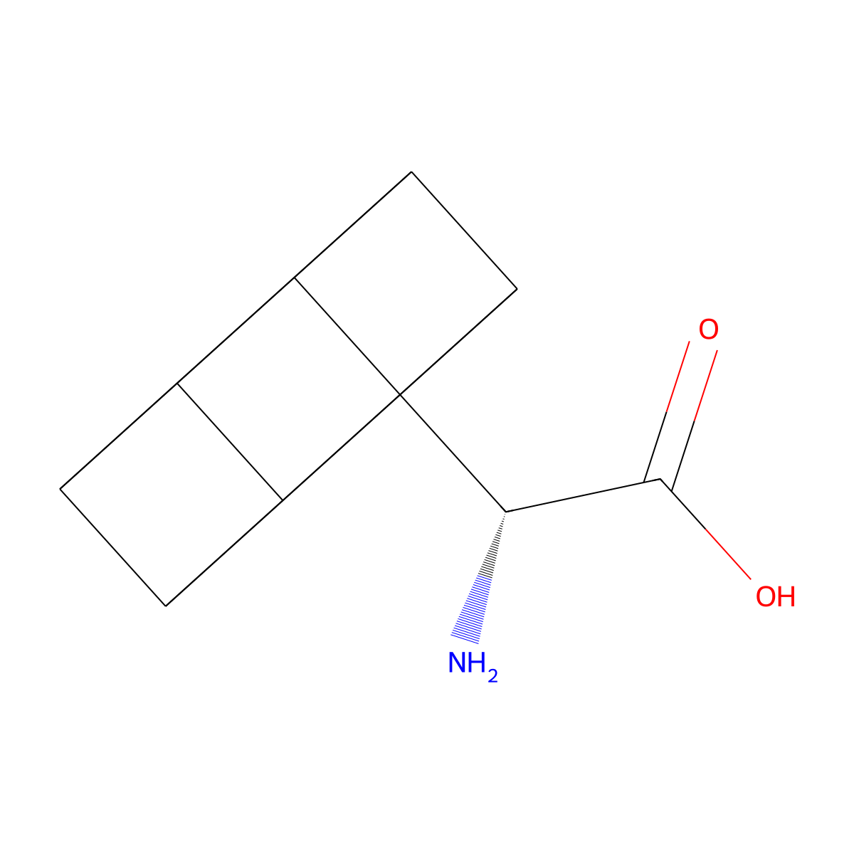 (R)-2-Amino-2-(cuban-1-yl)acetic acid molecular structure, CAS 1844853-92-4