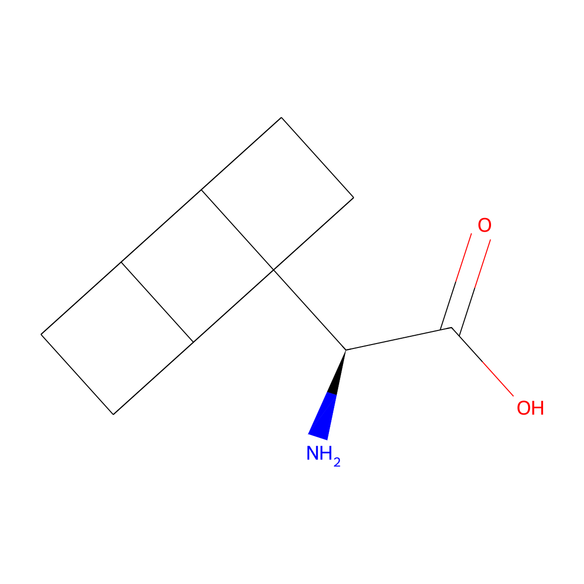 (S)-2-Amino-2-(cuban-1-yl)acetic acid molecular structure, CAS 1844853-95-7