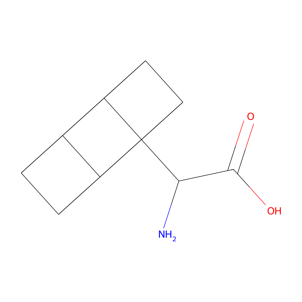 2-Amino-2-(cuban-1-yl)acetic acid molecular structure, CAS 1844854-00-7