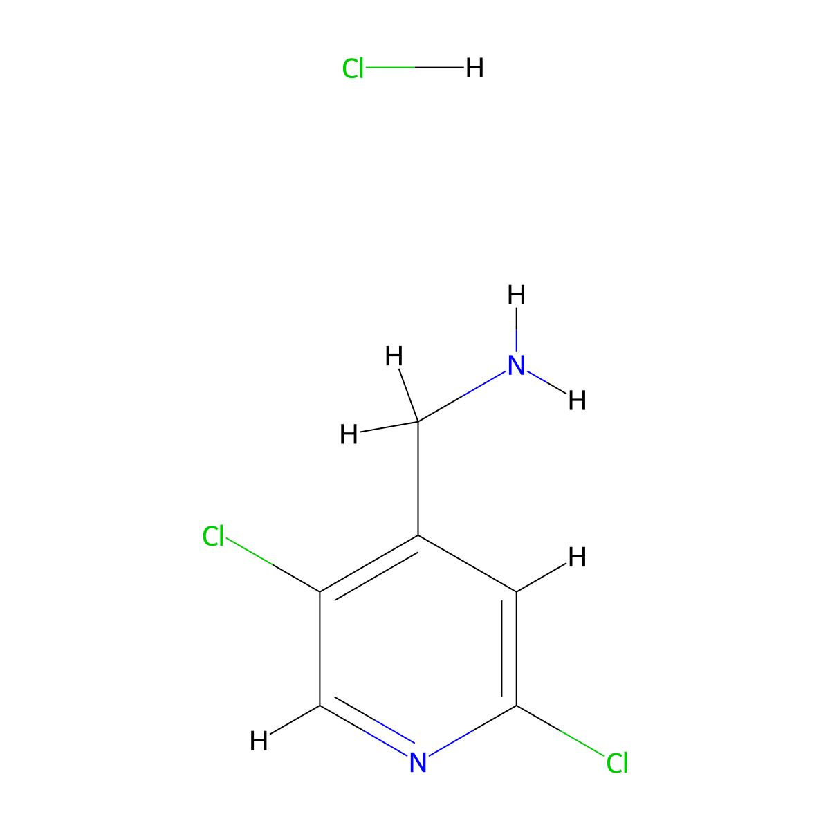 1-(2,5-Dichloropyridin-4-yl)methanamine hydrochloride molecular structure, CAS 1844870-60-5