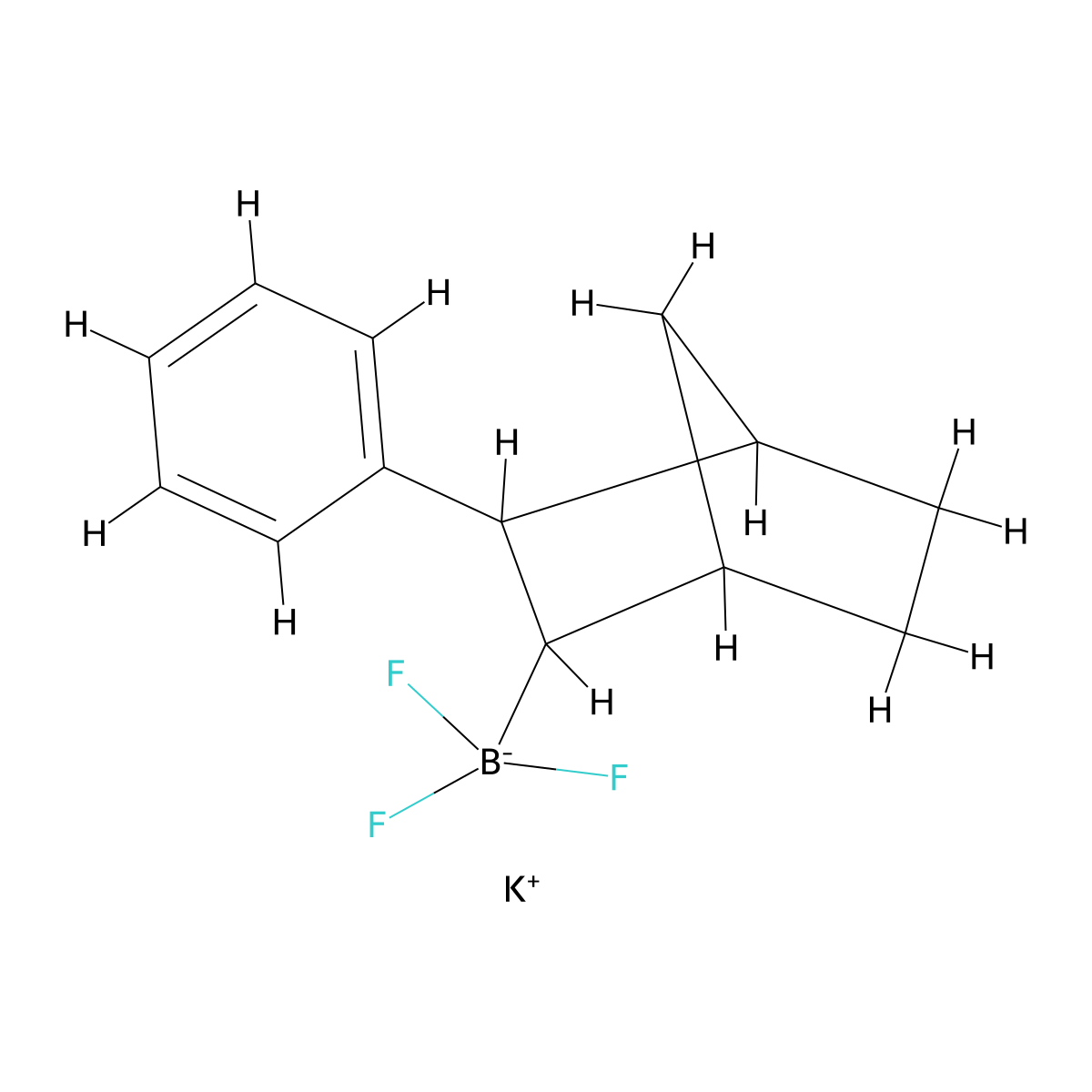 Potassium trifluoro(3-phenylbicyclo[2.2.1]heptan-2-yl)borate molecular structure, CAS 1844890-90-9
