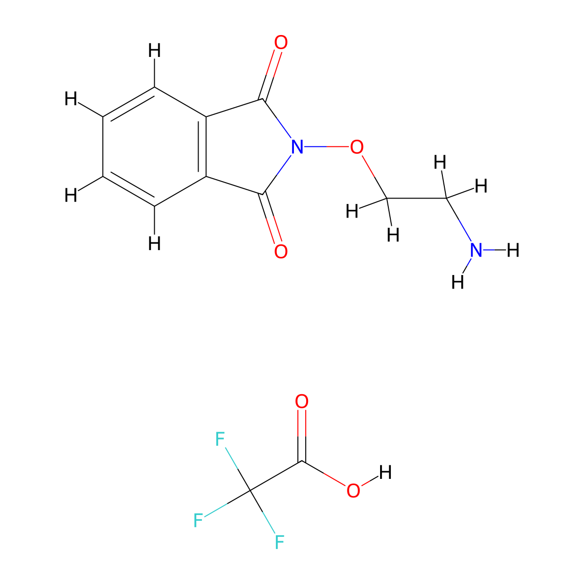 2-(2-Aminoethoxy)isoindoline-1,3-dione 2,2,2-trifluoroacetate molecular structure, CAS 1844894-68-3