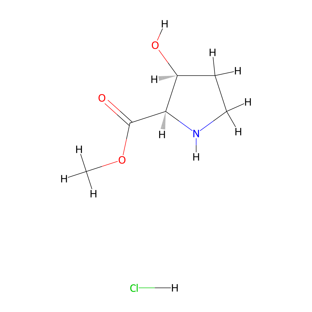Methyl (2r,3s)-3-hydroxypyrrolidine-2-carboxylate hydrochloride molecular structure, CAS 1844898-16-3
