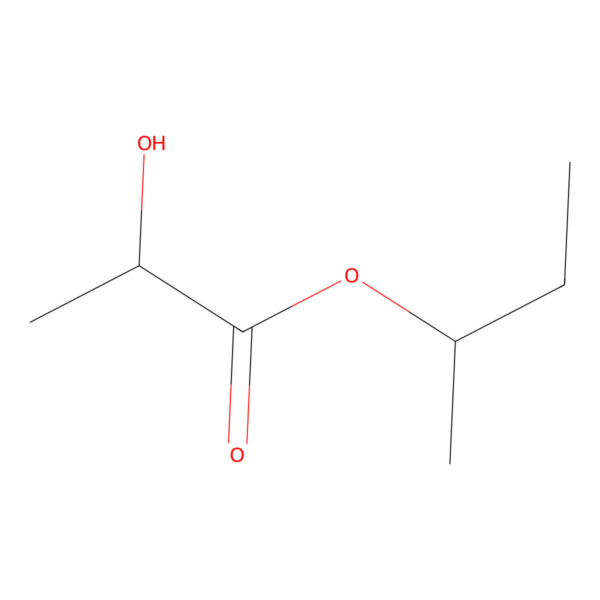 Propanoic acid, 2-hydroxy-, 1-methylpropyl ester molecular structure, CAS 18449-60-0