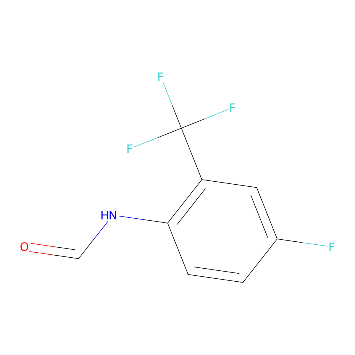 N-[4-Fluoro-2-(trifluoromethyl)phenyl]formamide molecular structure, CAS 1844922-78-6