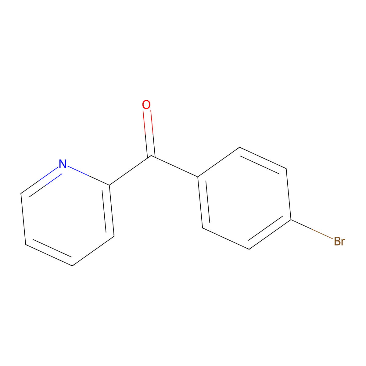 (4-Bromophenyl)-2-pyridyl ketone molecular structure, CAS 18453-32-2
