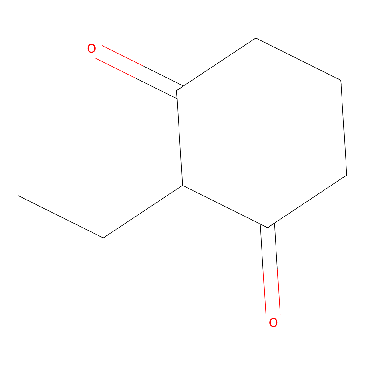 2-Ethylcyclohexane-1,3-dione molecular structure, CAS 18456-78-5