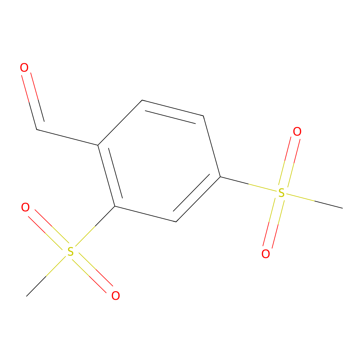 2,4-Bis(methylsulfonyl)benzaldehyde molecular structure, CAS 1845690-57-4