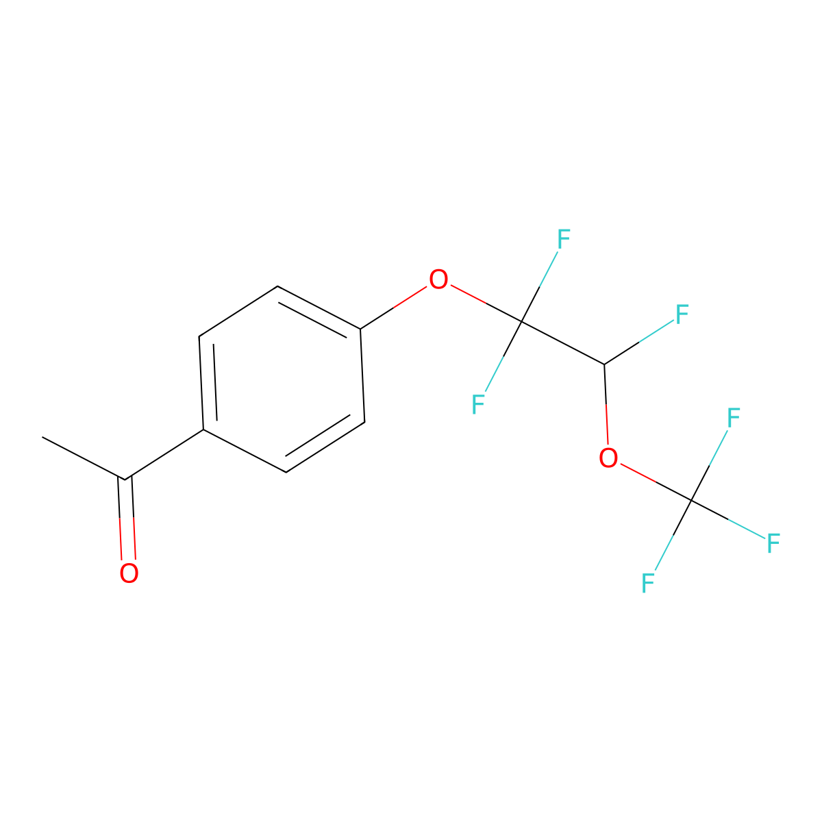 4'-[1,1,2-Trifluoro-2-(trifluoromethoxy)ethoxy]acetophenone molecular structure, CAS 1845693-80-2