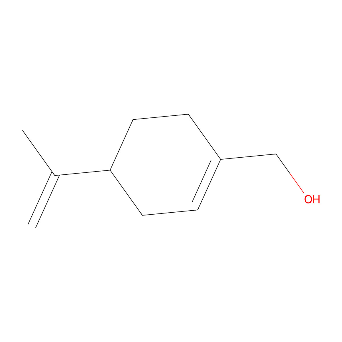 Perillyl Alcohol molecular structure, CAS 18457-55-1