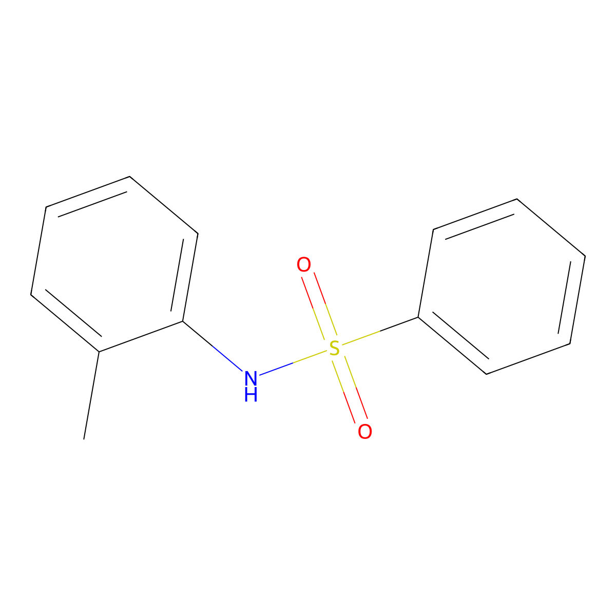 Benzenesulfono-o-toluidide molecular structure, CAS 18457-86-8