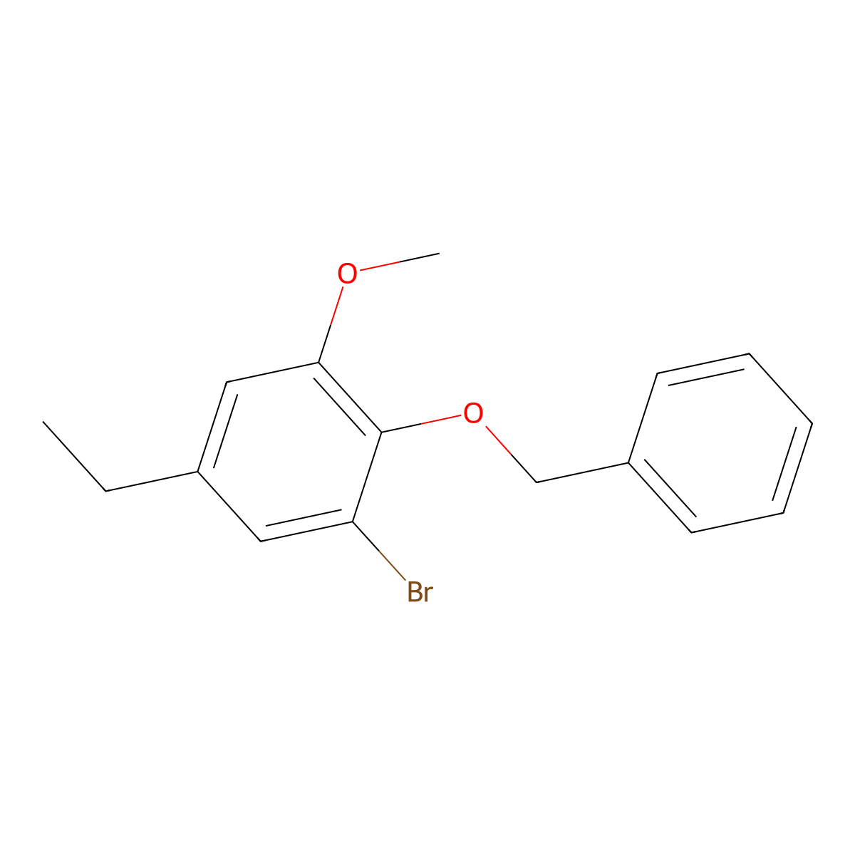 2-(Benzyloxy)-1-bromo-5-ethyl-3-methoxybenzene molecular structure, CAS 1845705-94-3