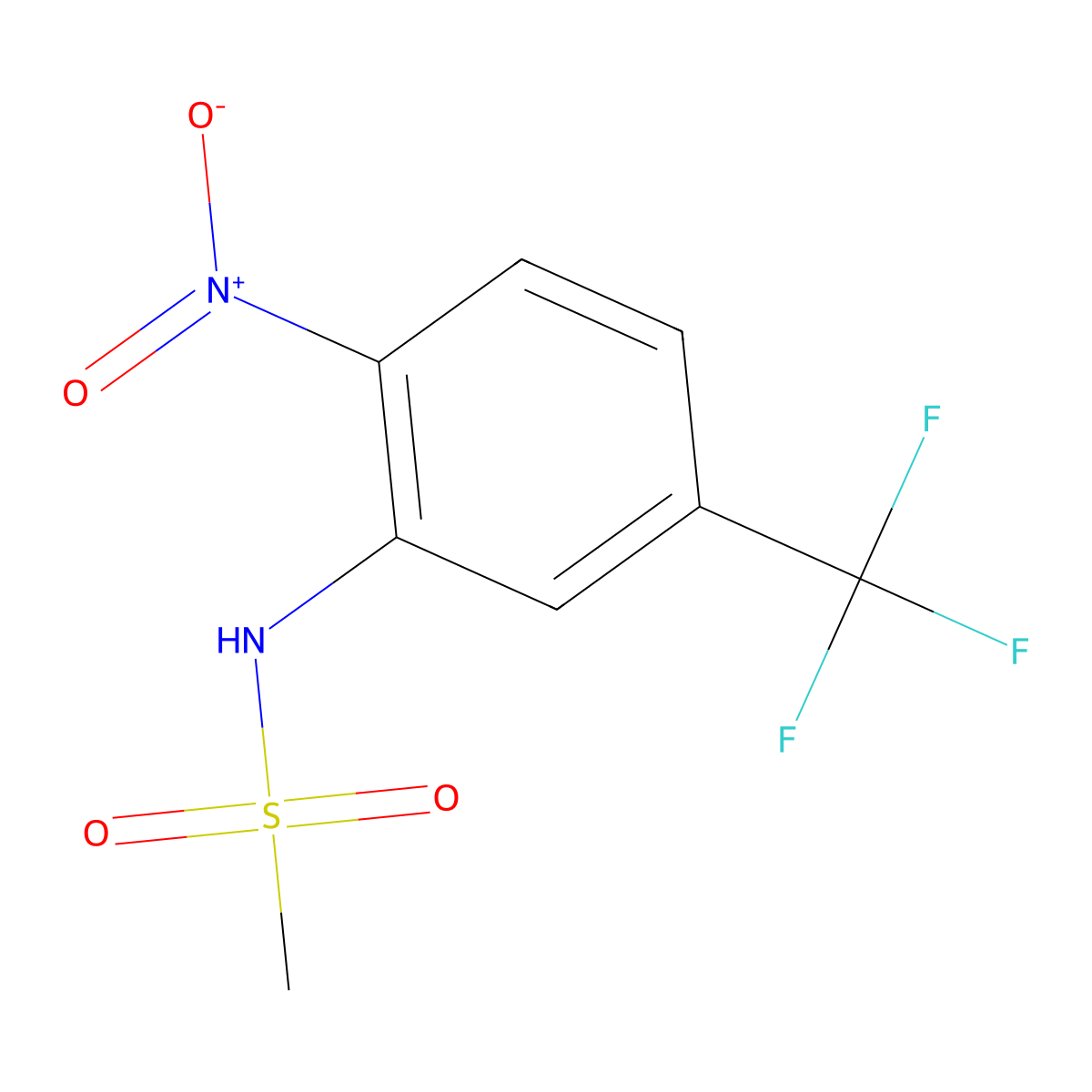 N-[2-Nitro-5-(trifluoromethyl)phenyl]methanesulfonamide molecular structure, CAS 1845706-41-3