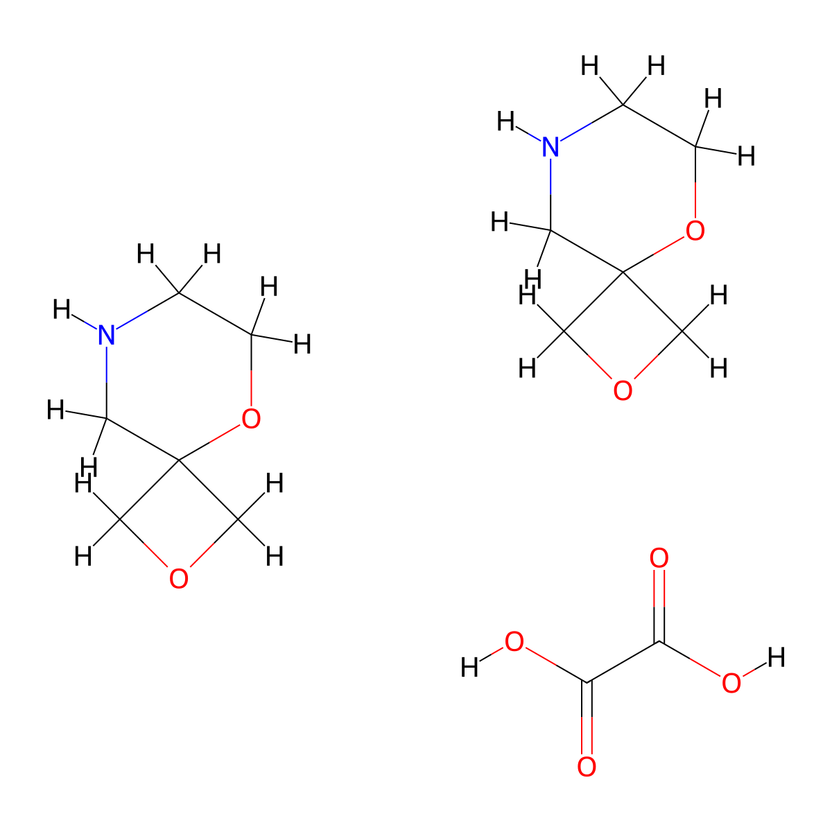 2,5-Dioxa-8-azaspiro[3.5]nonane hemioxalate molecular structure, CAS 1845713-71-4