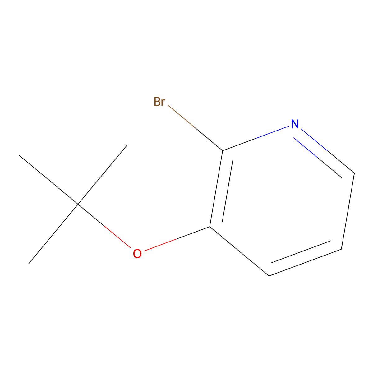 2-Bromo-3-tert-butoxy-pyridine molecular structure, CAS 184575-13-1